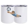 10 oz. White Stainless Steel Short Tumbler Thumbnail