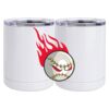 10 oz. White Stainless Steel Short Tumbler Thumbnail