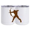 10 oz. White Stainless Steel Short Tumbler Thumbnail
