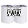 10 oz. White Stainless Steel Short Tumbler Thumbnail