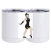 10 oz. White Stainless Steel Short Tumbler Thumbnail