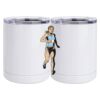 10 oz. White Stainless Steel Short Tumbler Thumbnail