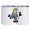 10 oz. White Stainless Steel Short Tumbler Thumbnail