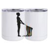 10 oz. White Stainless Steel Short Tumbler Thumbnail