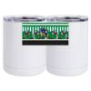 10 oz. White Stainless Steel Short Tumbler Thumbnail