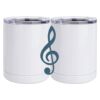 10 oz. White Stainless Steel Short Tumbler Thumbnail