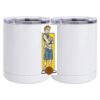 10 oz. White Stainless Steel Short Tumbler Thumbnail