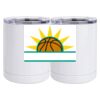 10 oz. White Stainless Steel Short Tumbler Thumbnail