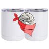 10 oz. White Stainless Steel Short Tumbler Thumbnail