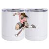 10 oz. White Stainless Steel Short Tumbler Thumbnail