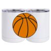 10 oz. White Stainless Steel Short Tumbler Thumbnail