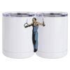 10 oz. White Stainless Steel Short Tumbler Thumbnail