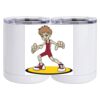 10 oz. White Stainless Steel Short Tumbler Thumbnail