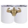 10 oz. White Stainless Steel Short Tumbler Thumbnail