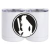 10 oz. White Stainless Steel Short Tumbler Thumbnail