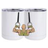 10 oz. White Stainless Steel Short Tumbler Thumbnail