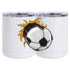 10 oz. White Stainless Steel Short Tumbler Thumbnail