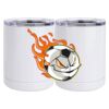 10 oz. White Stainless Steel Short Tumbler Thumbnail