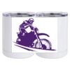 10 oz. White Stainless Steel Short Tumbler Thumbnail