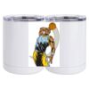 10 oz. White Stainless Steel Short Tumbler Thumbnail