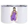 10 oz. White Stainless Steel Short Tumbler Thumbnail