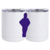 10 oz. White Stainless Steel Short Tumbler Thumbnail