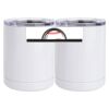 10 oz. White Stainless Steel Short Tumbler Thumbnail