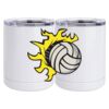 10 oz. White Stainless Steel Short Tumbler Thumbnail