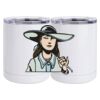 10 oz. White Stainless Steel Short Tumbler Thumbnail