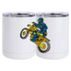 10 oz. White Stainless Steel Short Tumbler Thumbnail