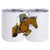 10 oz. White Stainless Steel Short Tumbler Thumbnail