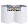 10 oz. White Stainless Steel Short Tumbler Thumbnail