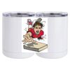 10 oz. White Stainless Steel Short Tumbler Thumbnail