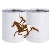 10 oz. White Stainless Steel Short Tumbler Thumbnail