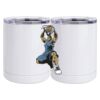 10 oz. White Stainless Steel Short Tumbler Thumbnail