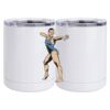 10 oz. White Stainless Steel Short Tumbler Thumbnail