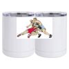 10 oz. White Stainless Steel Short Tumbler Thumbnail