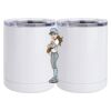 10 oz. White Stainless Steel Short Tumbler Thumbnail