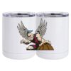 10 oz. White Stainless Steel Short Tumbler Thumbnail