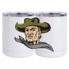 10 oz. White Stainless Steel Short Tumbler Thumbnail