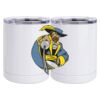 10 oz. White Stainless Steel Short Tumbler Thumbnail