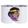 10 oz. White Stainless Steel Short Tumbler Thumbnail