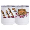 10 oz. White Stainless Steel Short Tumbler Thumbnail