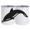 10 oz. White Stainless Steel Short Tumbler Thumbnail