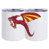 10 oz. White Stainless Steel Short Tumbler Thumbnail