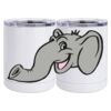 10 oz. White Stainless Steel Short Tumbler Thumbnail