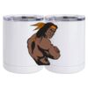 10 oz. White Stainless Steel Short Tumbler Thumbnail