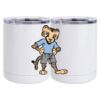 10 oz. White Stainless Steel Short Tumbler Thumbnail