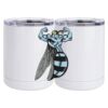 10 oz. White Stainless Steel Short Tumbler Thumbnail