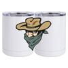 10 oz. White Stainless Steel Short Tumbler Thumbnail